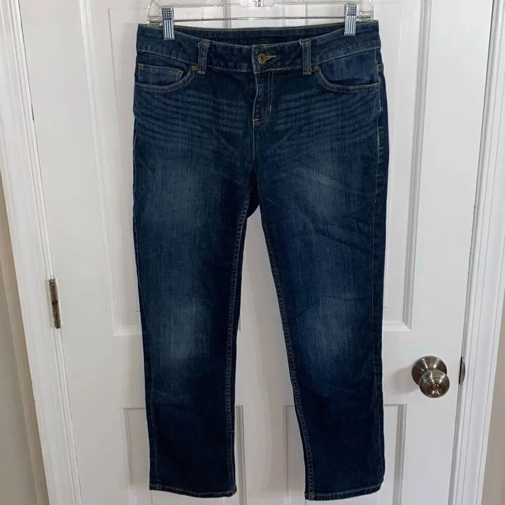 Simply Vera Vera Wang Dark Blue Cropped Jeans